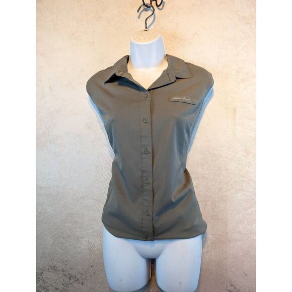 Eddie Bauer button-up sleeveless top XL - Picture 1 of 6